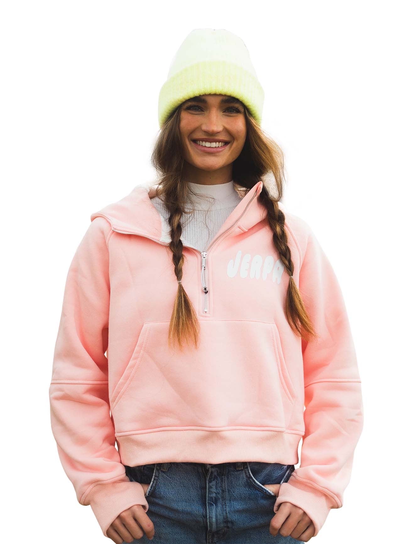 JERPA™ Sherpa-Lined Scuba Half-Zip Hoodie